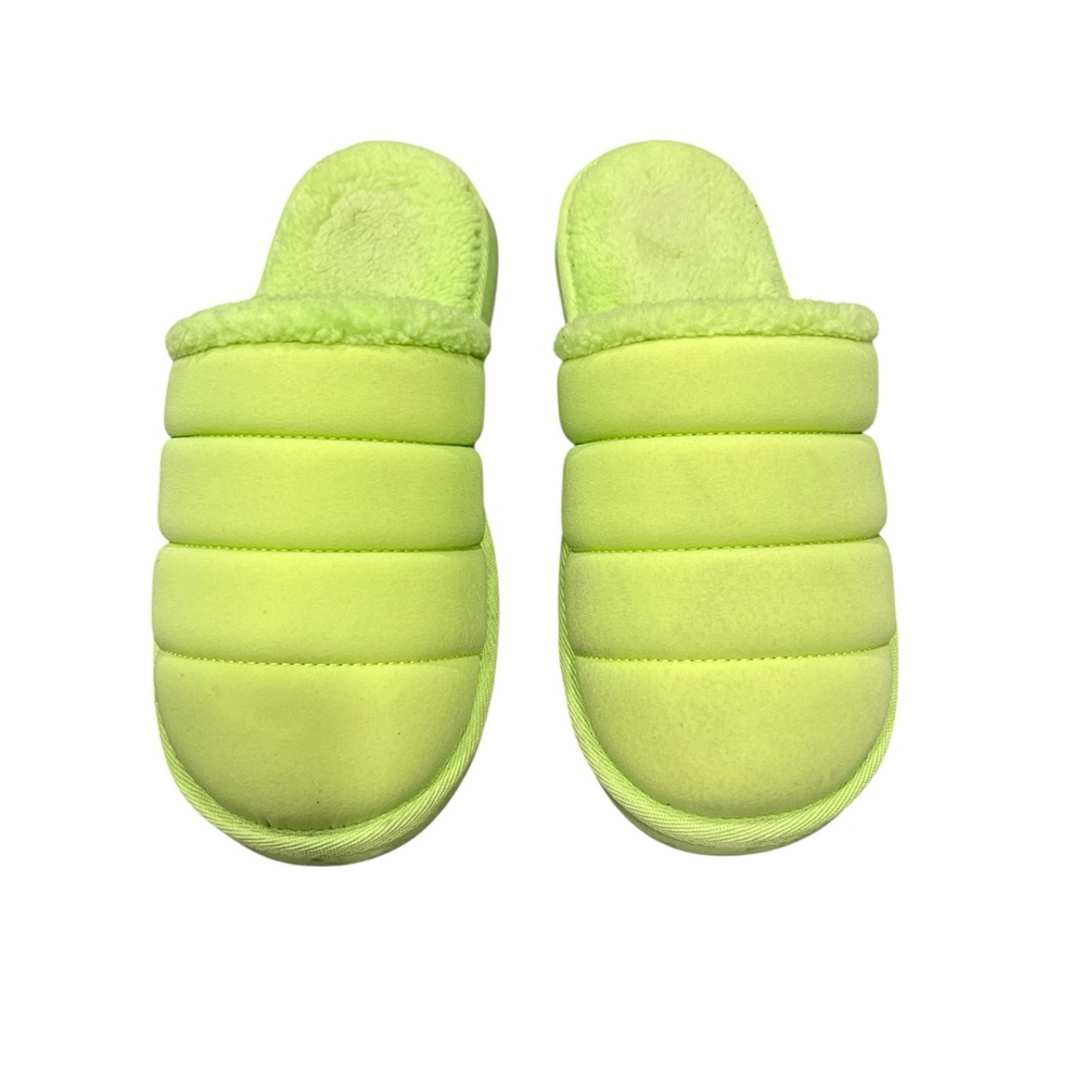 Kids Lime Green Slippers